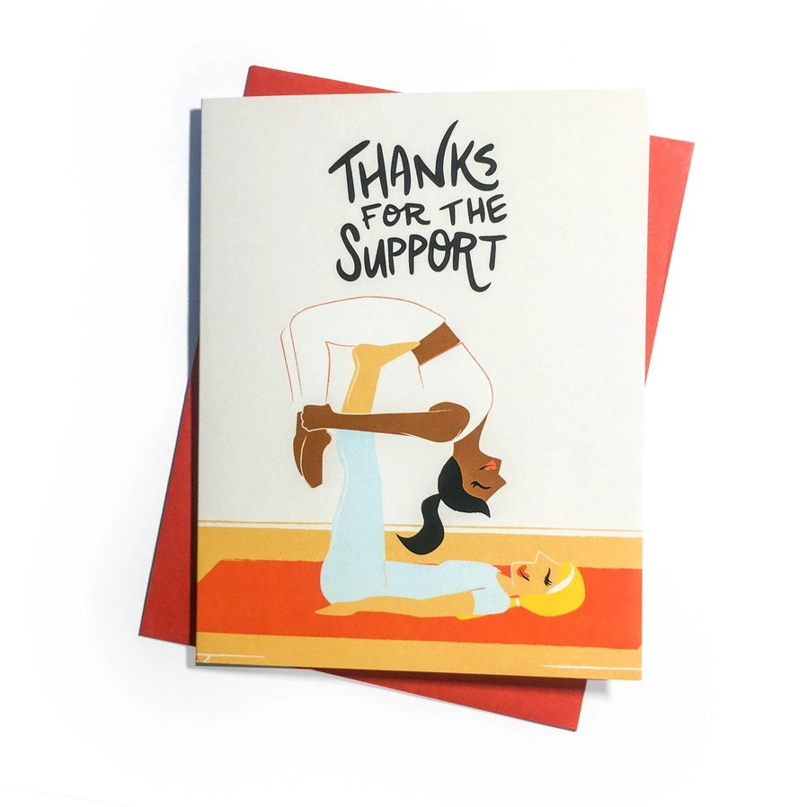 Card Thanks For The Support Yoga