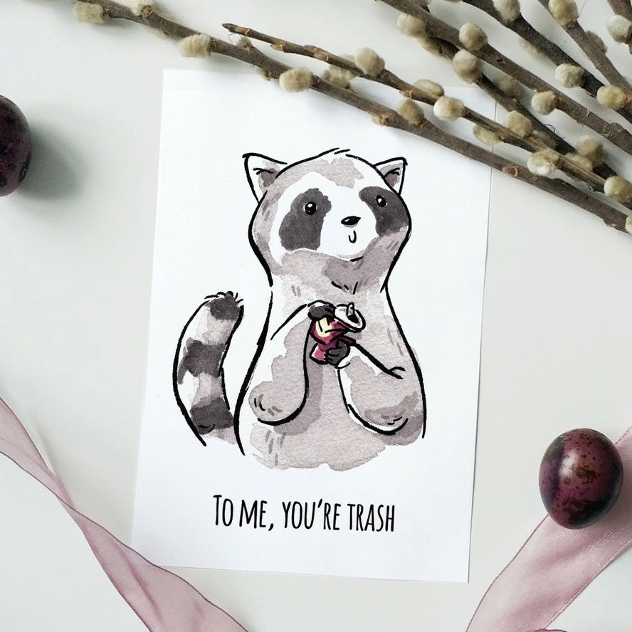 Card To Me You're Trash Valentine's Day