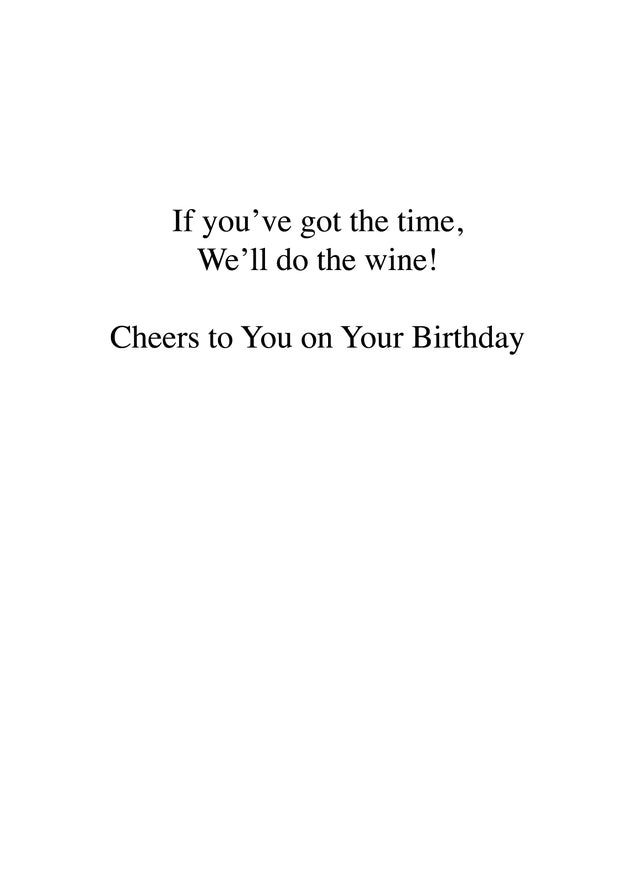 Card 15 Minute Wine Birthday