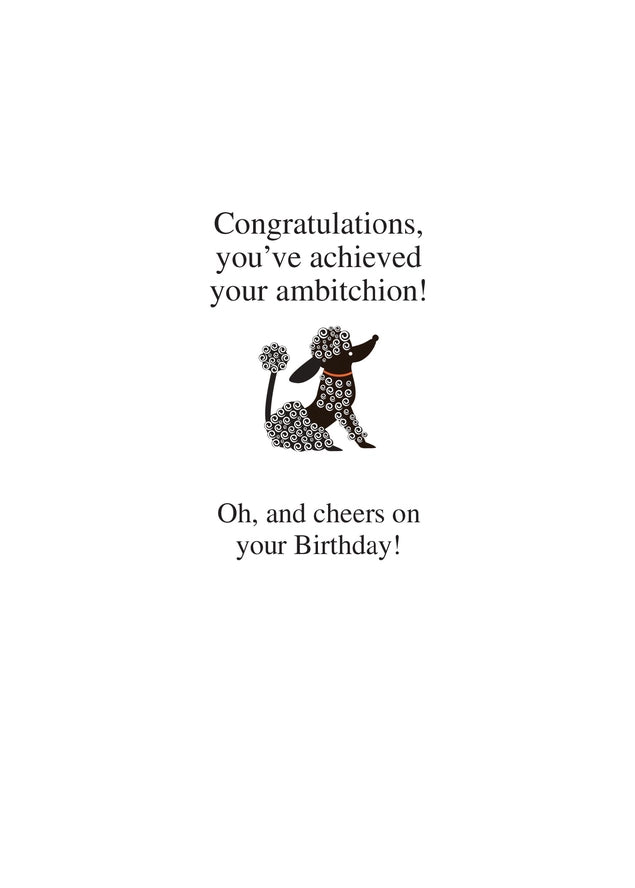 Card Ambitchous Birthday
