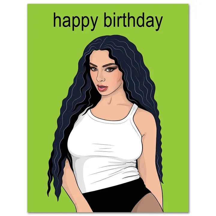 Card Charli XCX Brat Happy Birthday