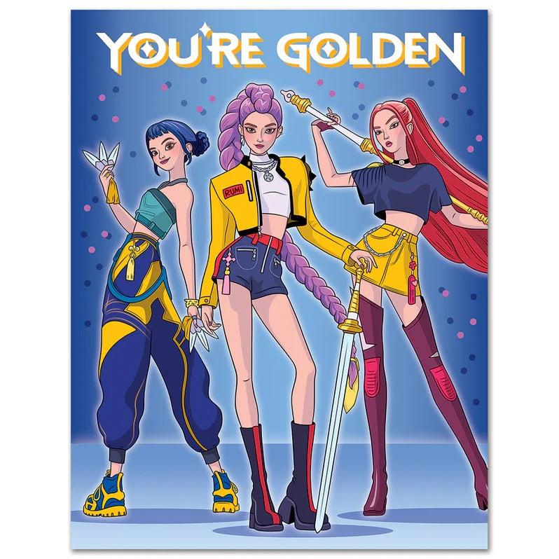 Card Demon Hunters You're Golden Birthday