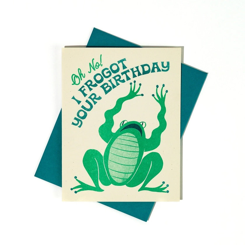 Card Frogot Your Birthday