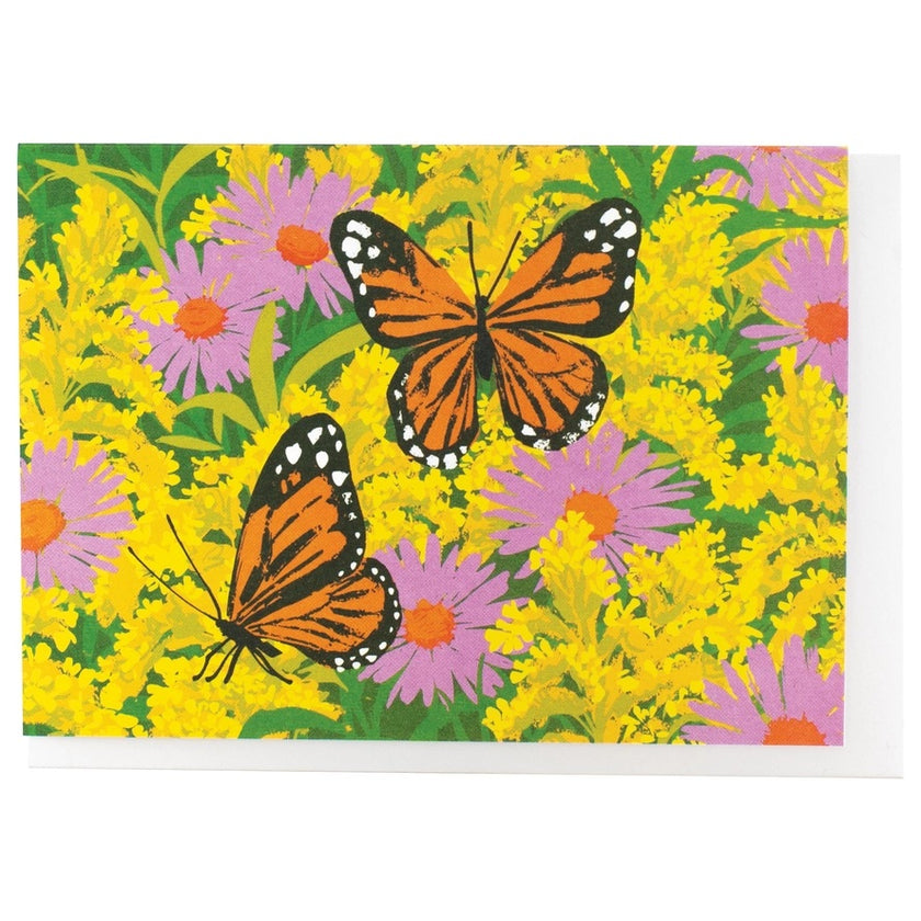 Card Goldenrod & Monarchs