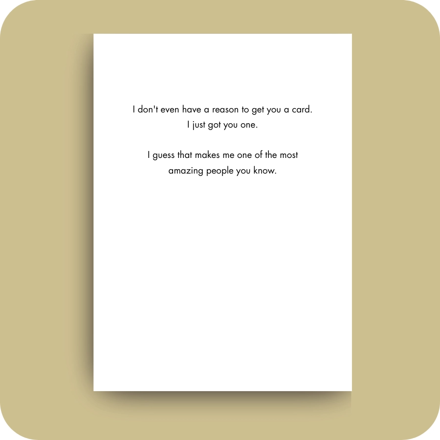 Card Just Because