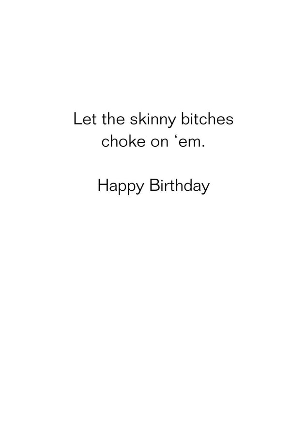 Card Life Is Too Short To Eat Rice Cakes Birthday