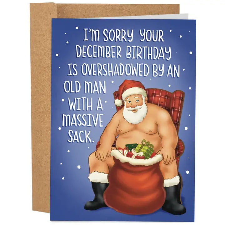 Card Old Man With Massive Sack Birthday