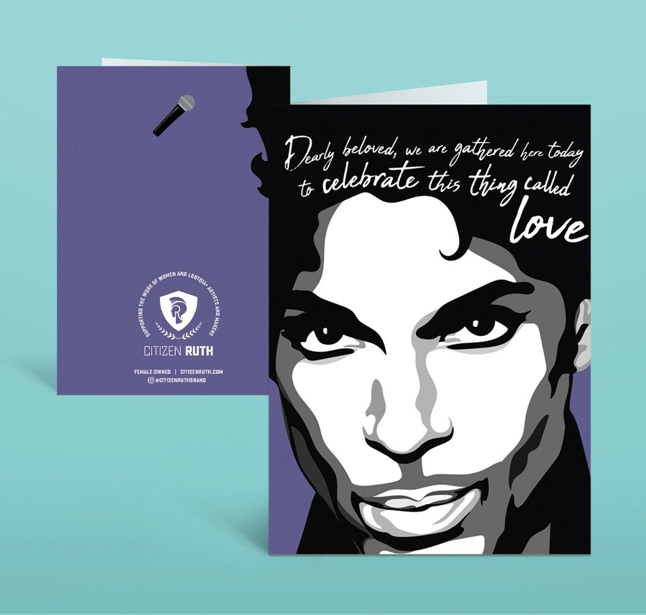 Card Former Artist Purple Wedding