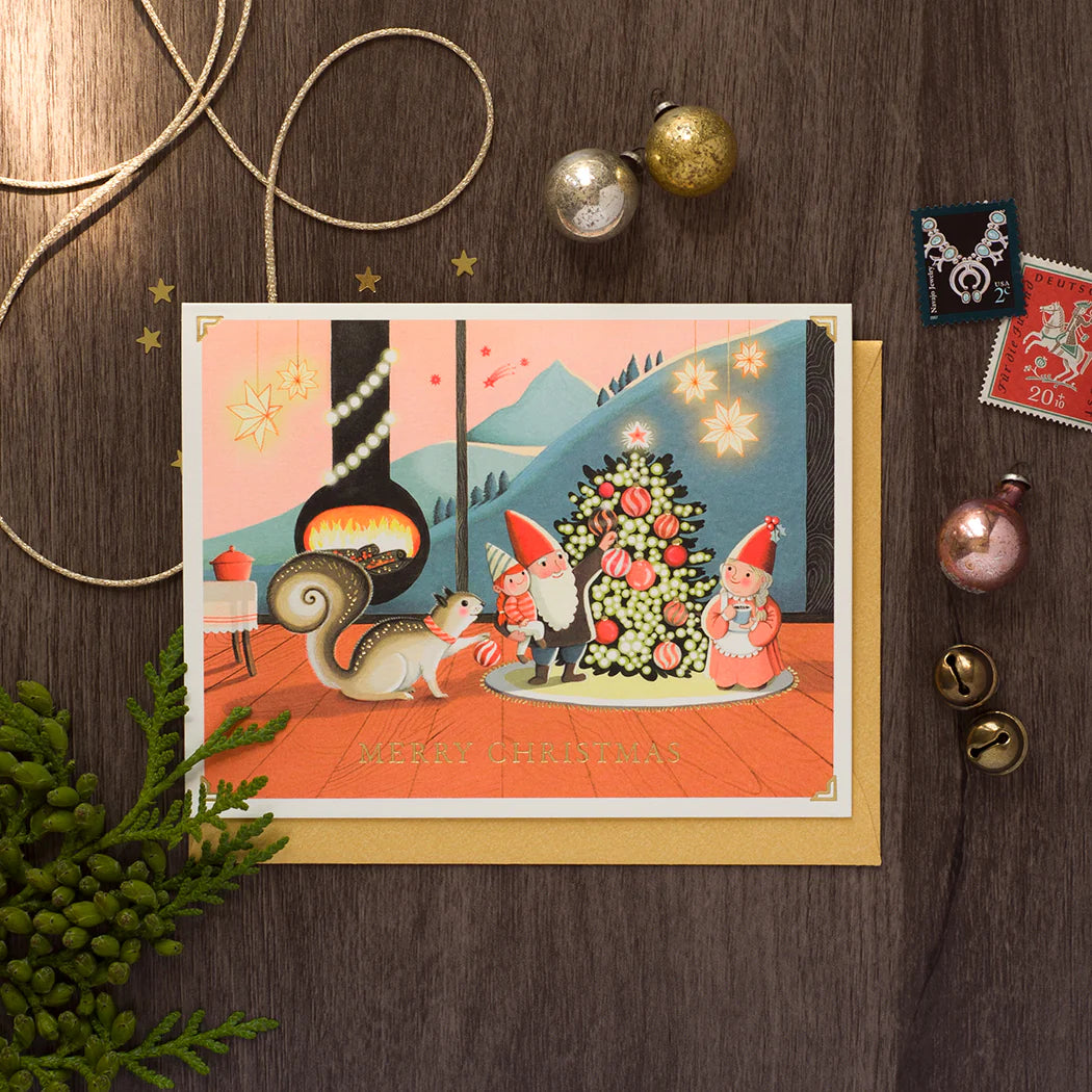 Card Tiny Cabin Christmas
