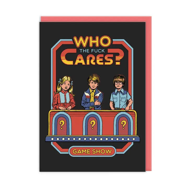 Card Who The Fuck Cares Game Show