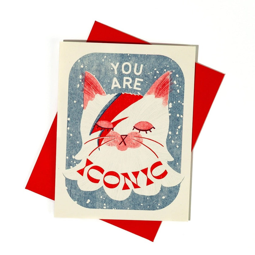 Card You Are Iconic Bowie Cat