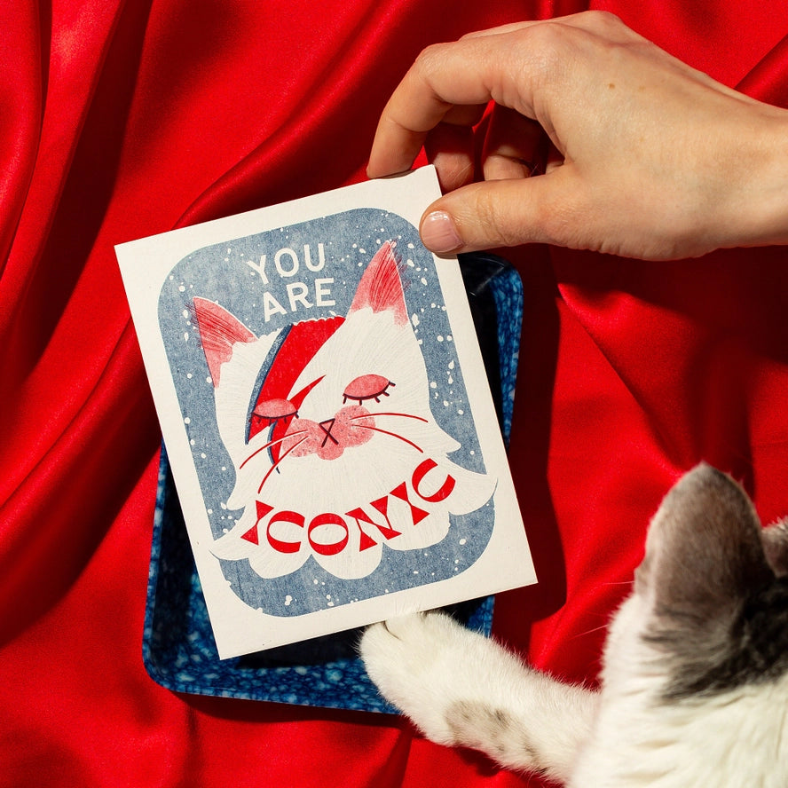 Card You Are Iconic Bowie Cat