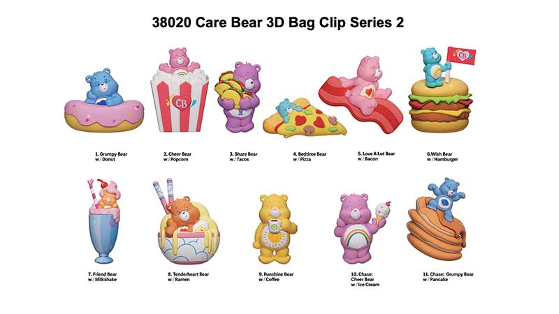 Care Bears Figural Bag Clip Series 2