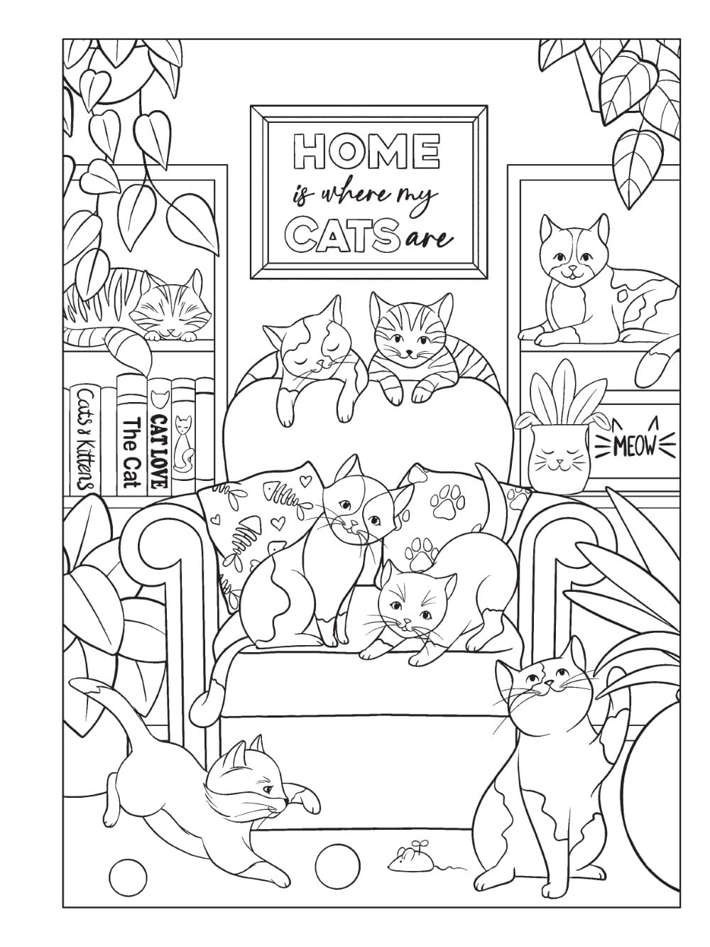 Cat Mom Coloring Book Creative Haven