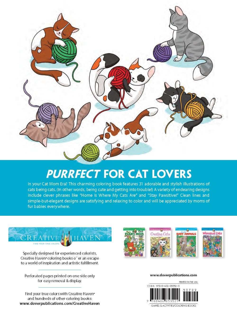 Cat Mom Coloring Book Creative Haven