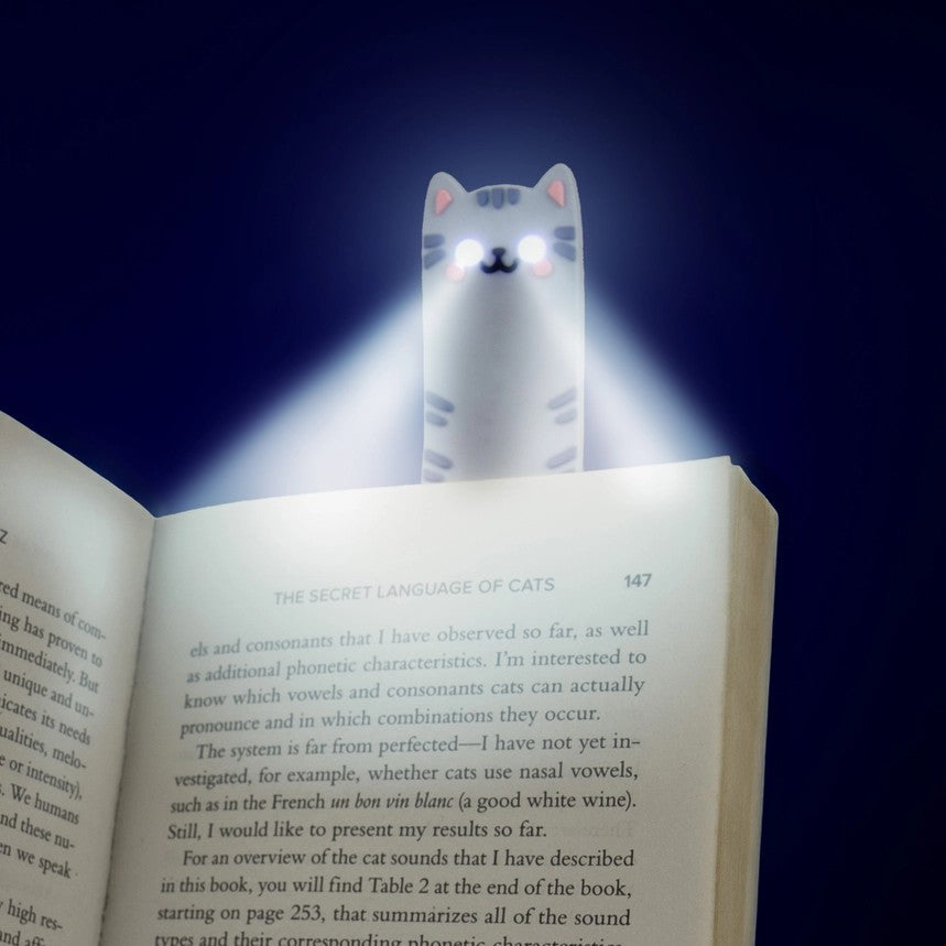 Cat Reading Light & Bookmark