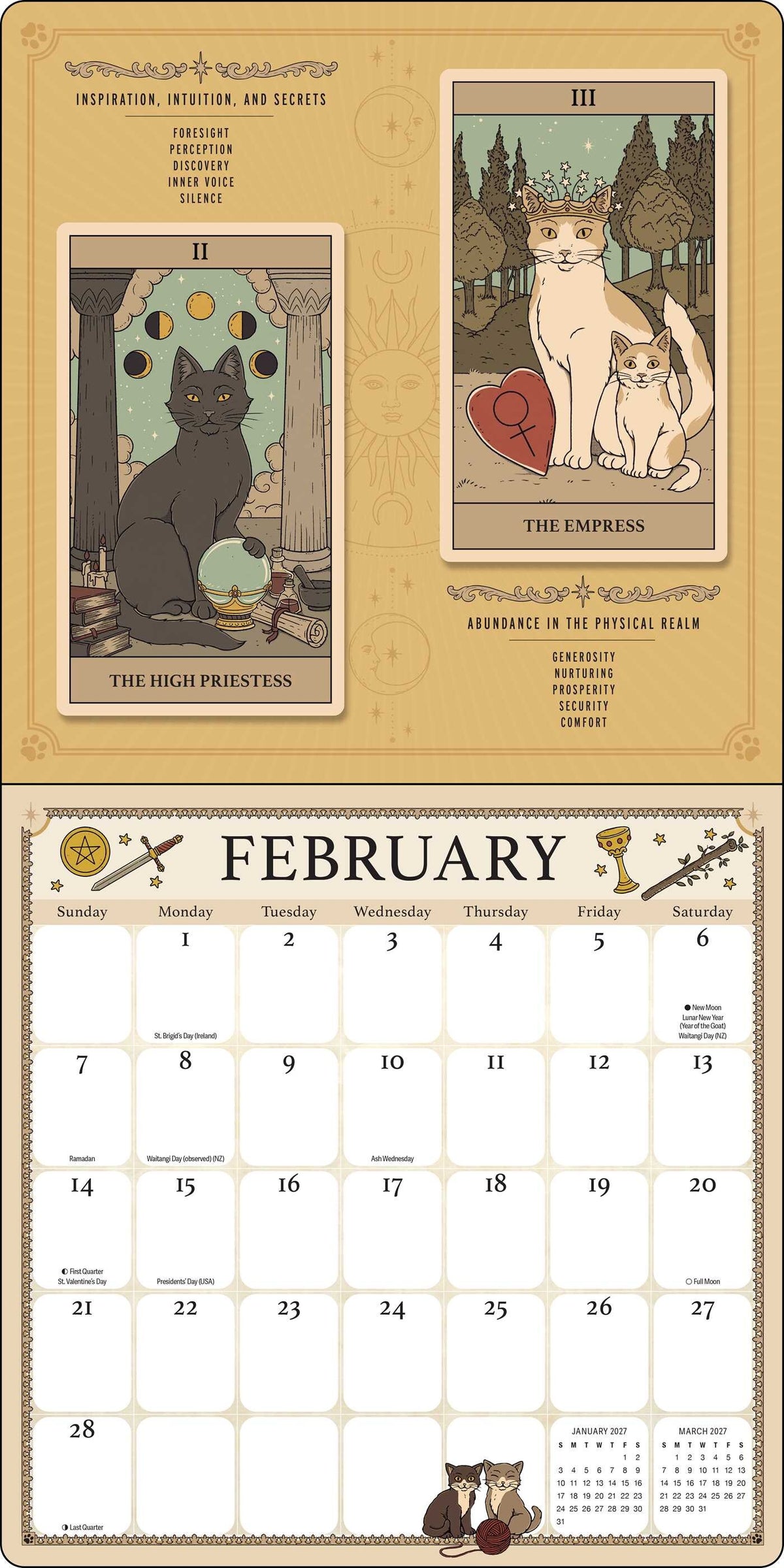Cats Rule The Earth 2027 Wall Calendar