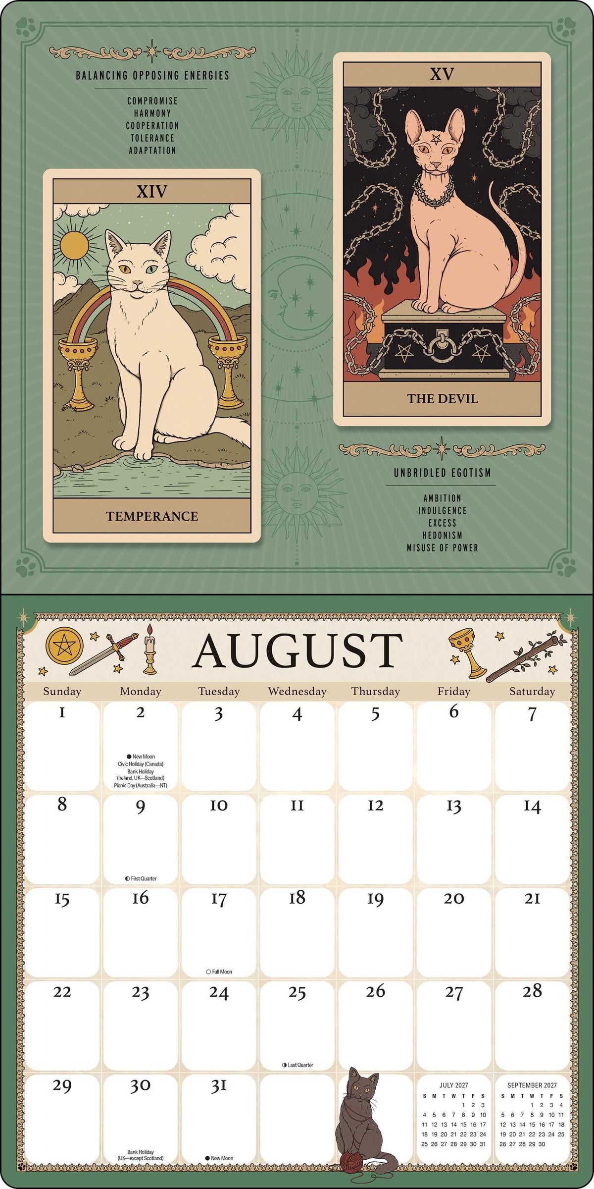 Cats Rule The Earth 2027 Wall Calendar