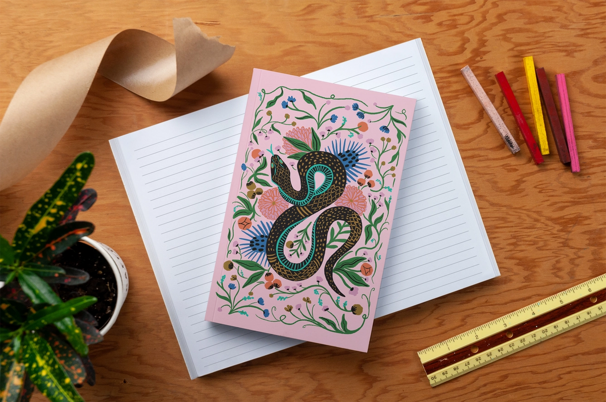 Charmed Snake Notebook