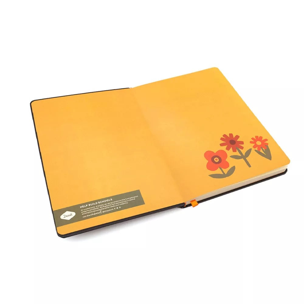 Chunky Flowers Embroidered Journal