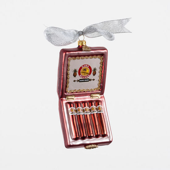 Cigar Box Glass Ornament