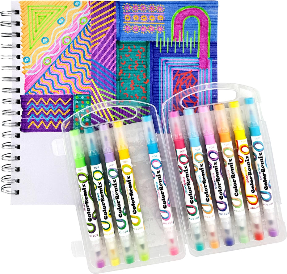 Color Remix Set Of 12 Double Ended Color Changing Layering Markers