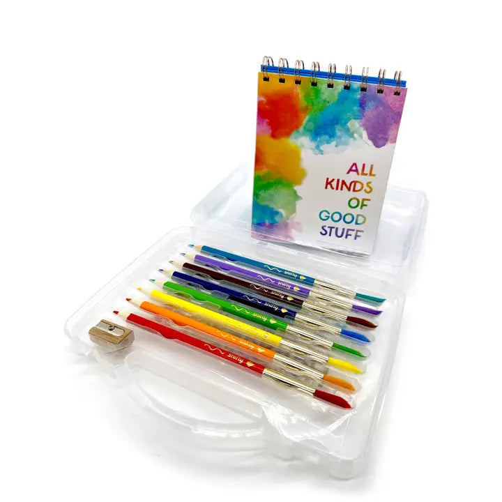 Colorbrush Set Of 8 Watercolor Pencil & Paintbrush In One