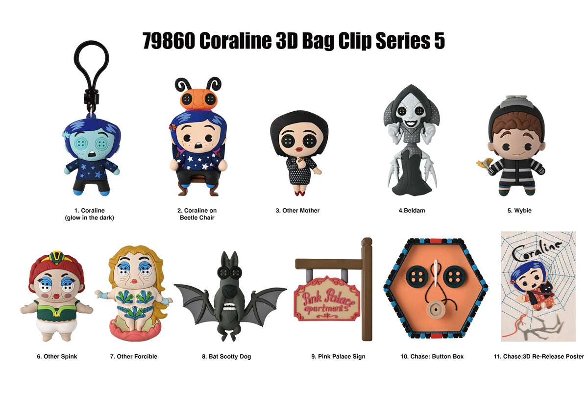 Coraline Figural Bag Clip Series 5