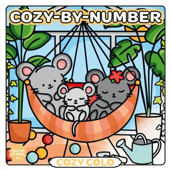 Cozy-By-Number Coloring Book