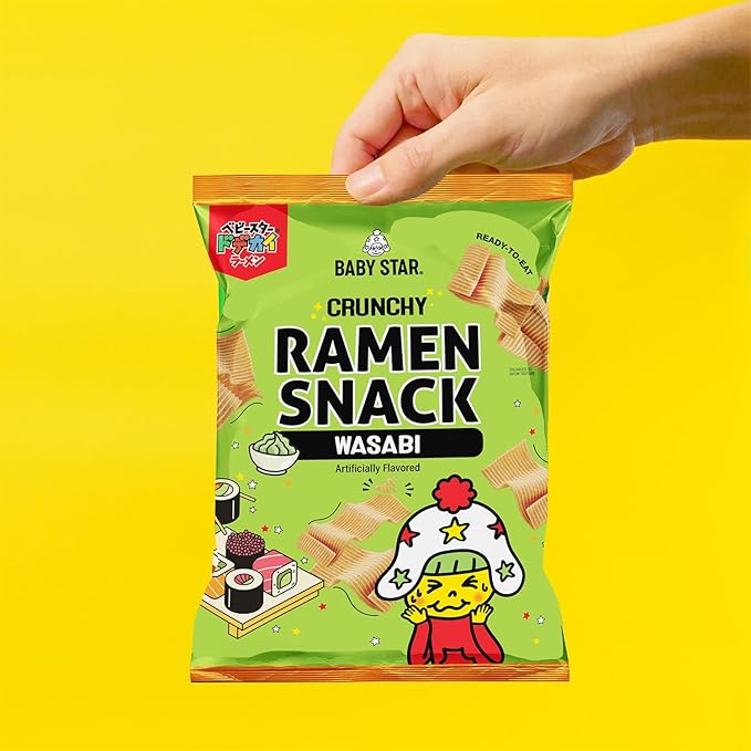 Crunchy Ramen Snack Wasabi 2.46 oz