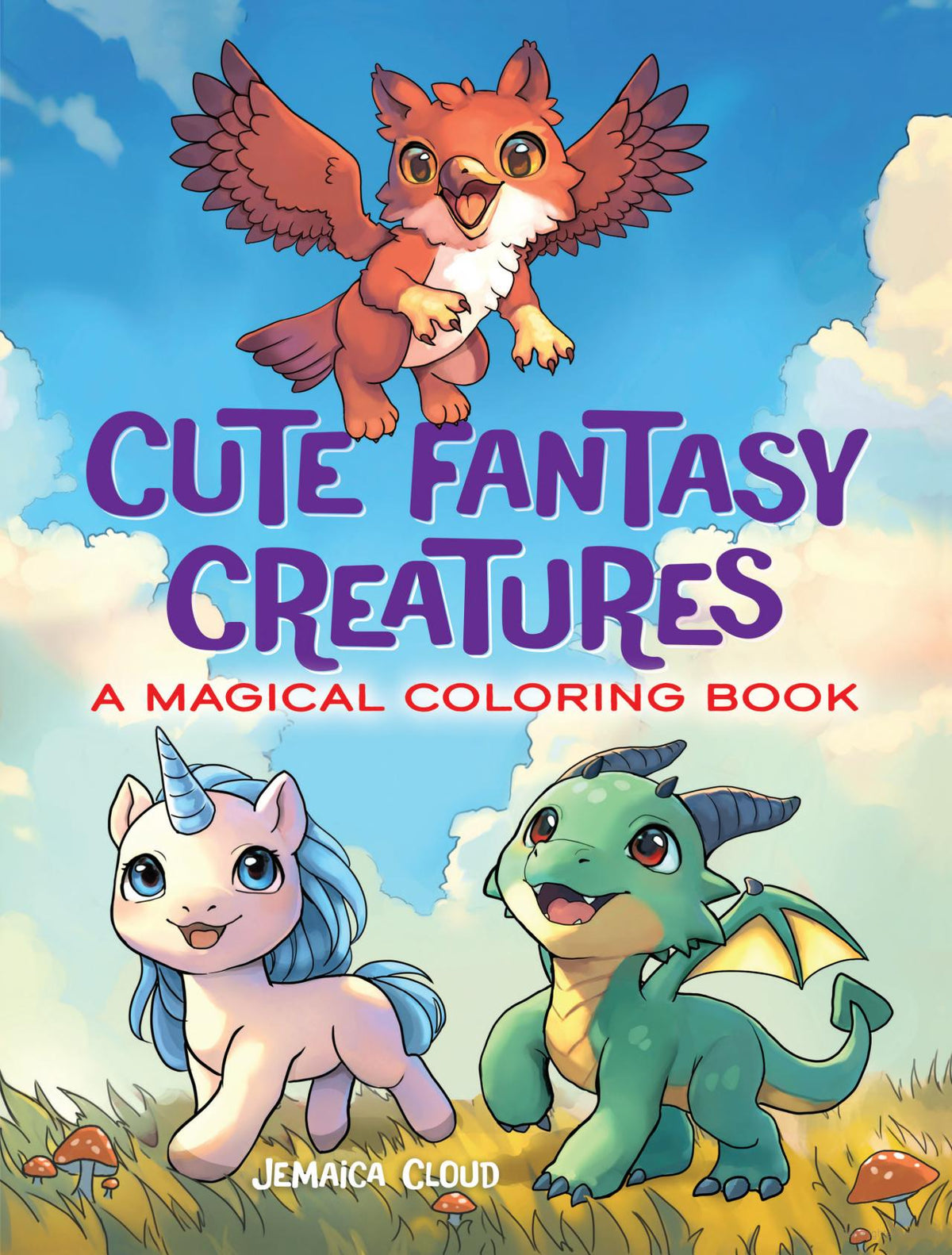 Cute Fantasy Creatures Coloring Book