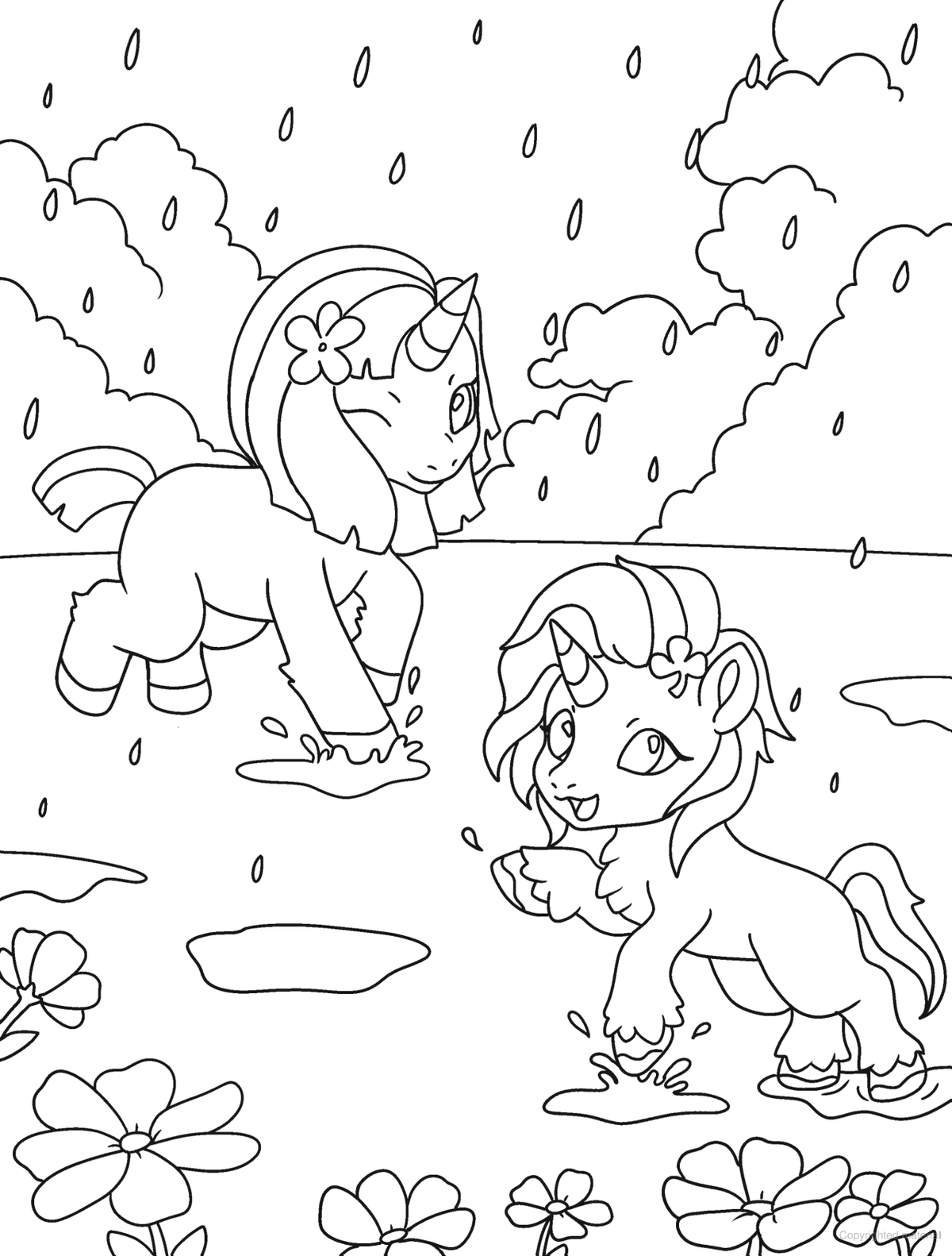 Cute Fantasy Creatures Coloring Book
