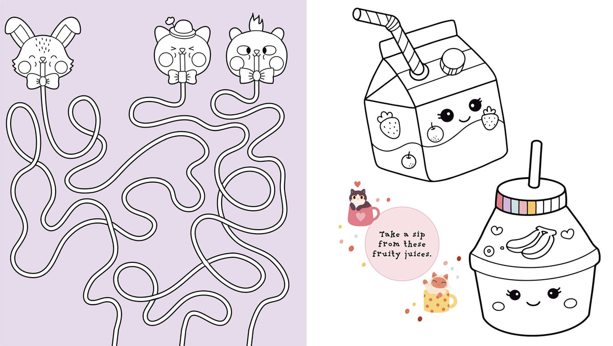 Cuties Cafe Coloring Book