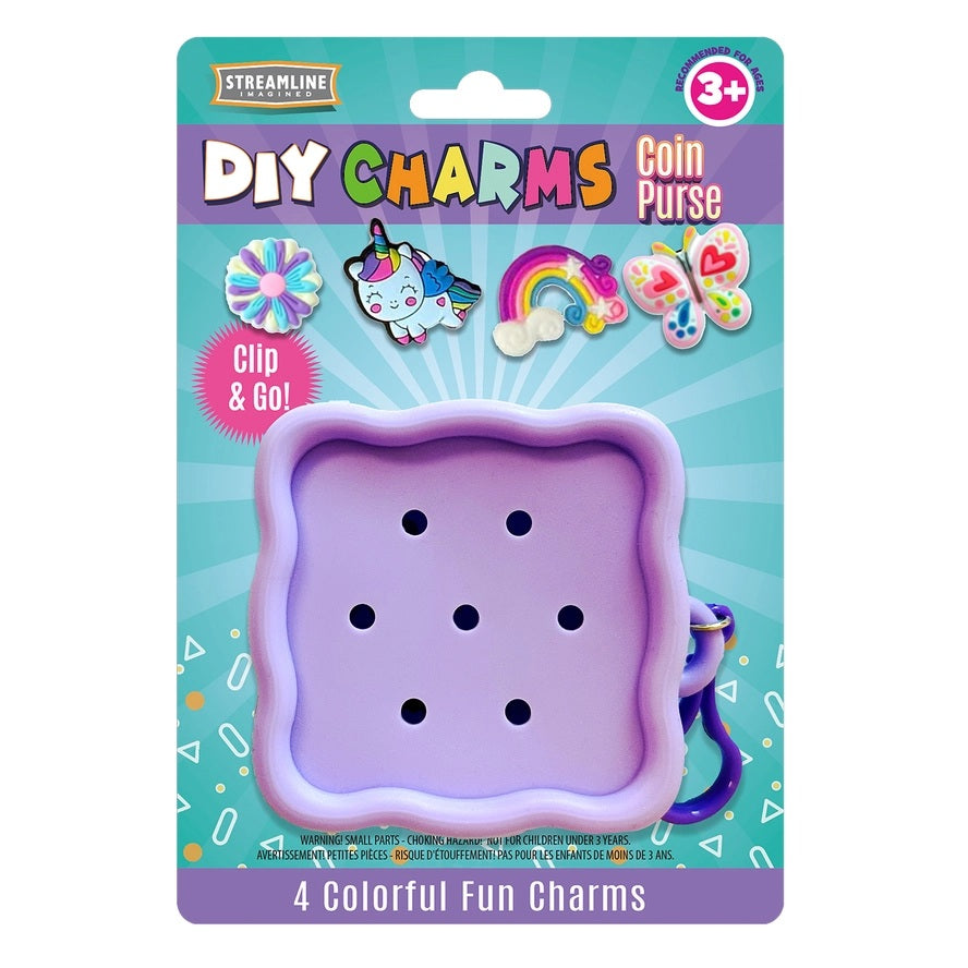 DIY Charms Purple Coin Purse