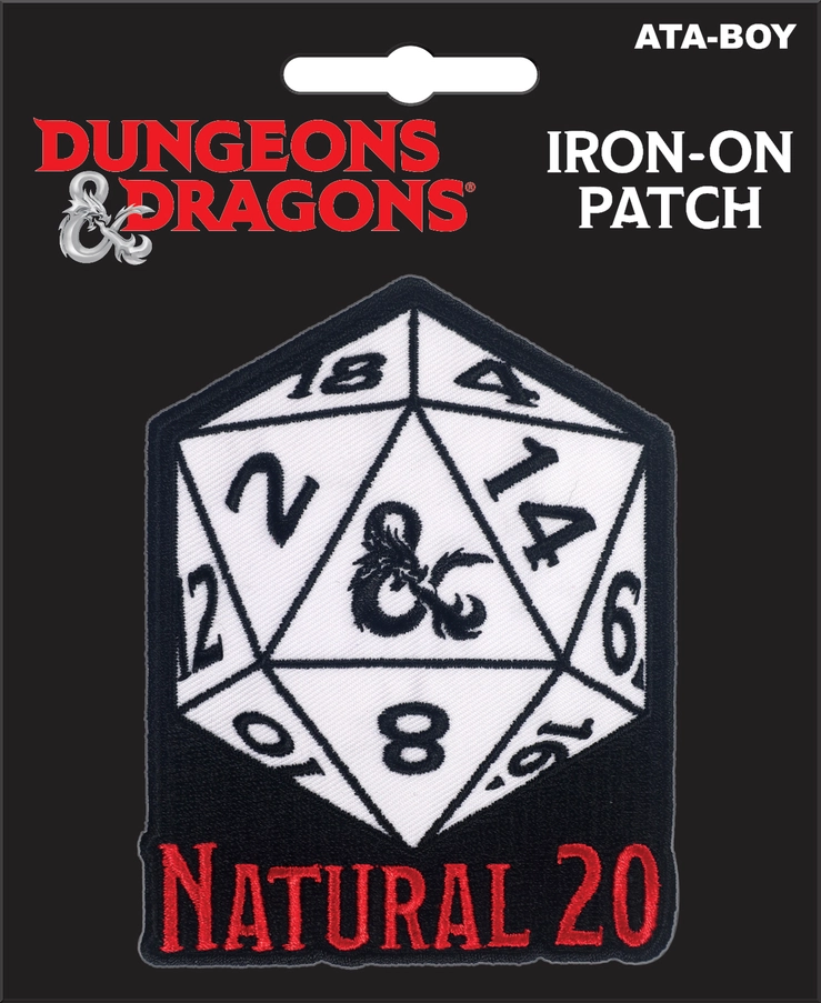 Dungeons & Dragons Natural 20 Iron-On Patch