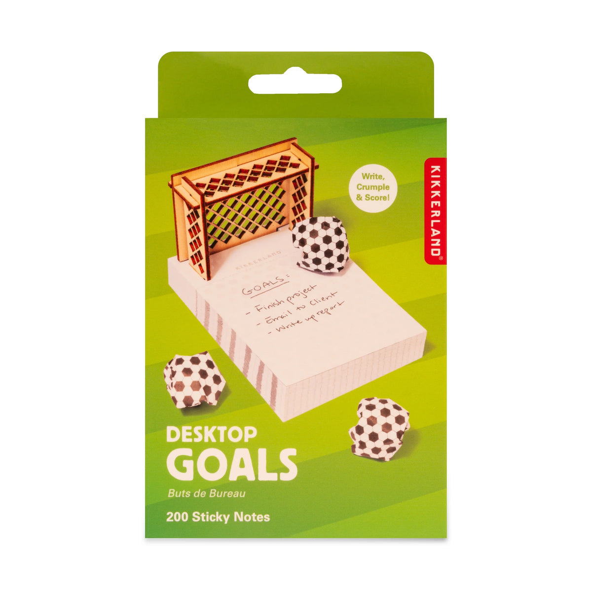 Desktop Goals Soccer Sticky Notes