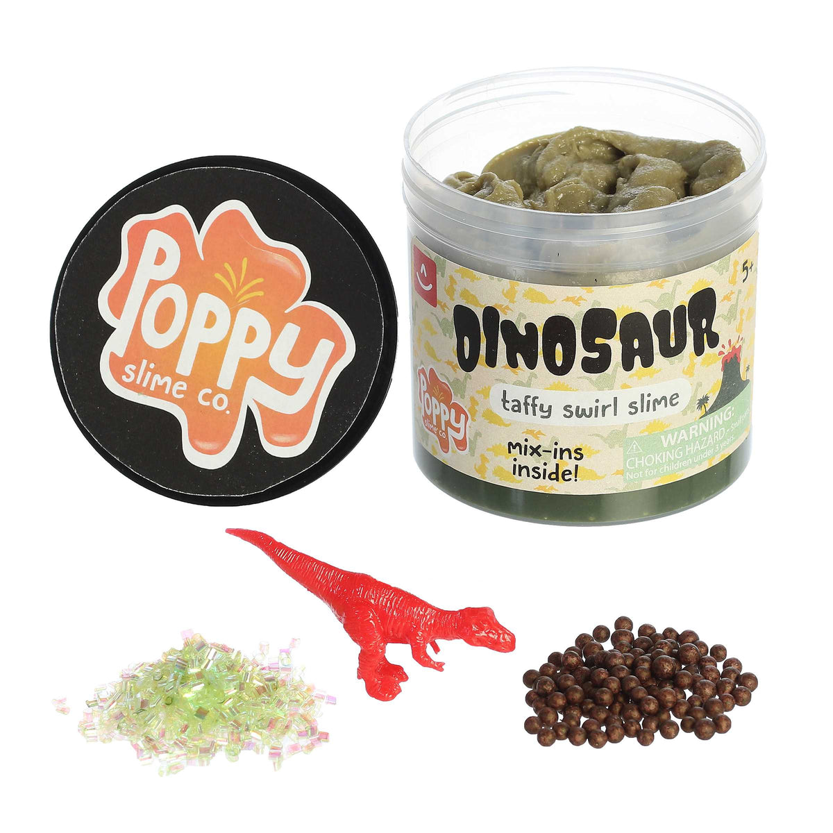 Dinosaur Taffy Swirl Slime