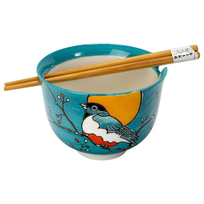 Robin Bowl With Chopsticks