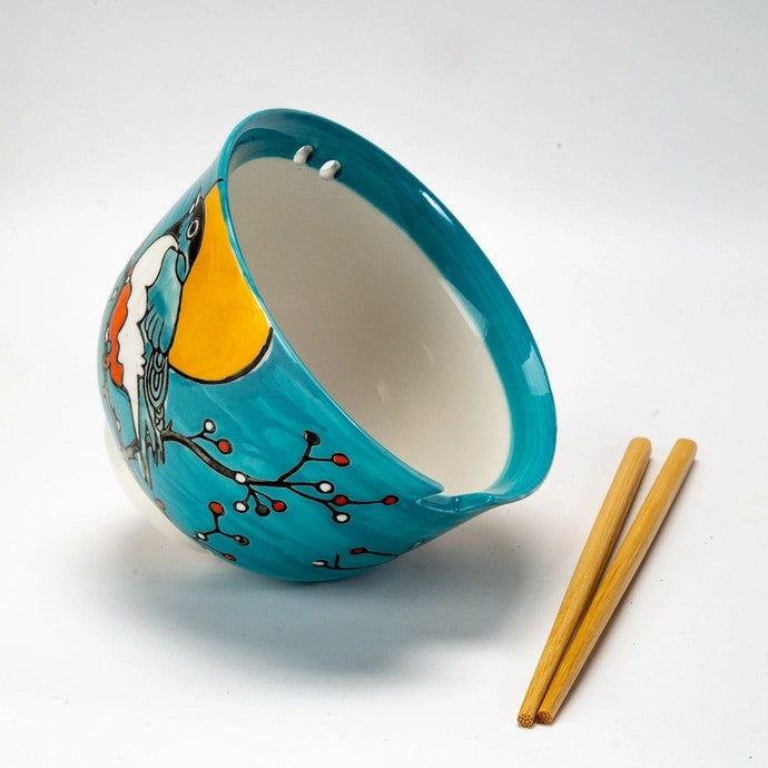Robin Bowl With Chopsticks