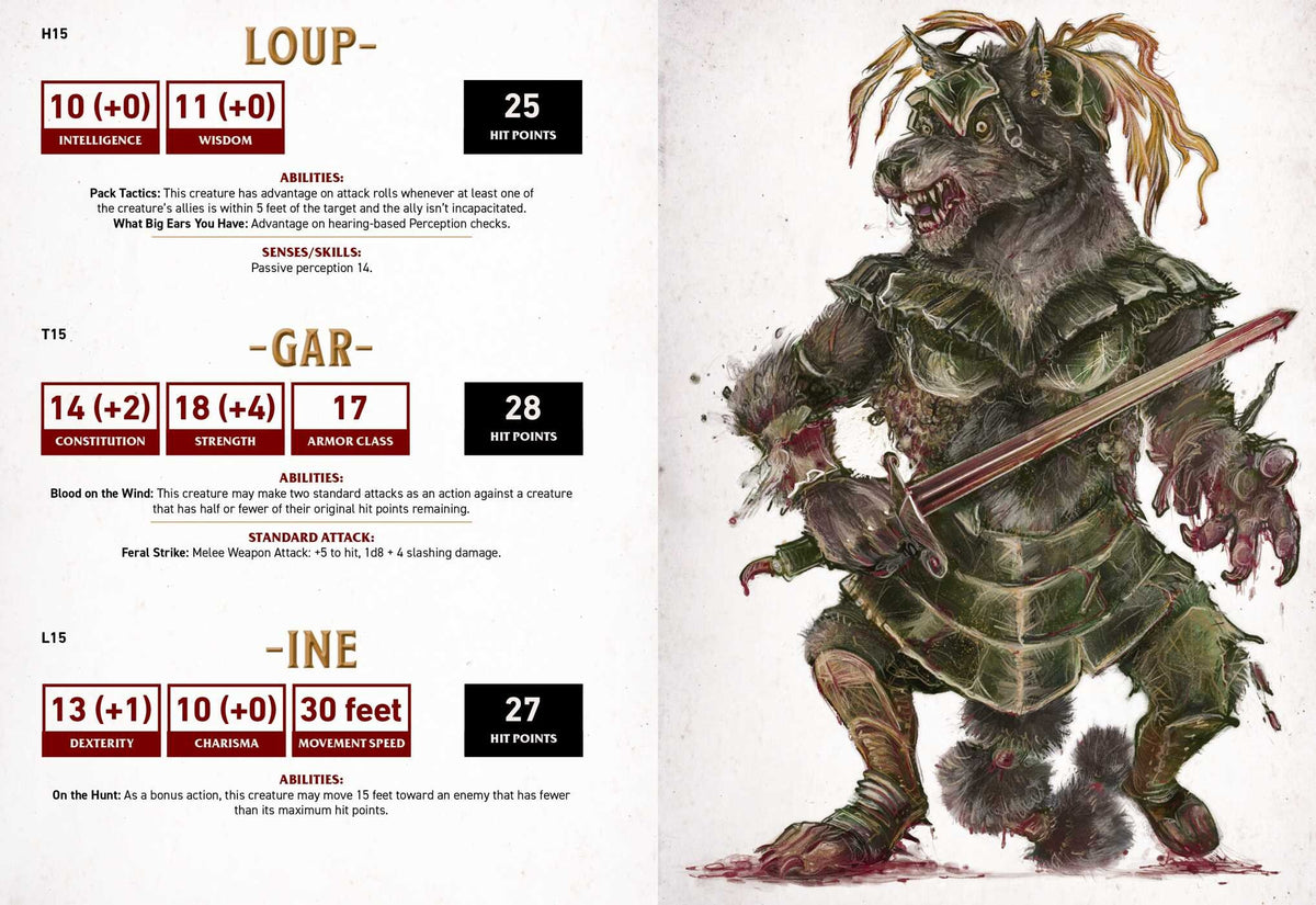 Dungeonmeister Random Monster Generator Book
