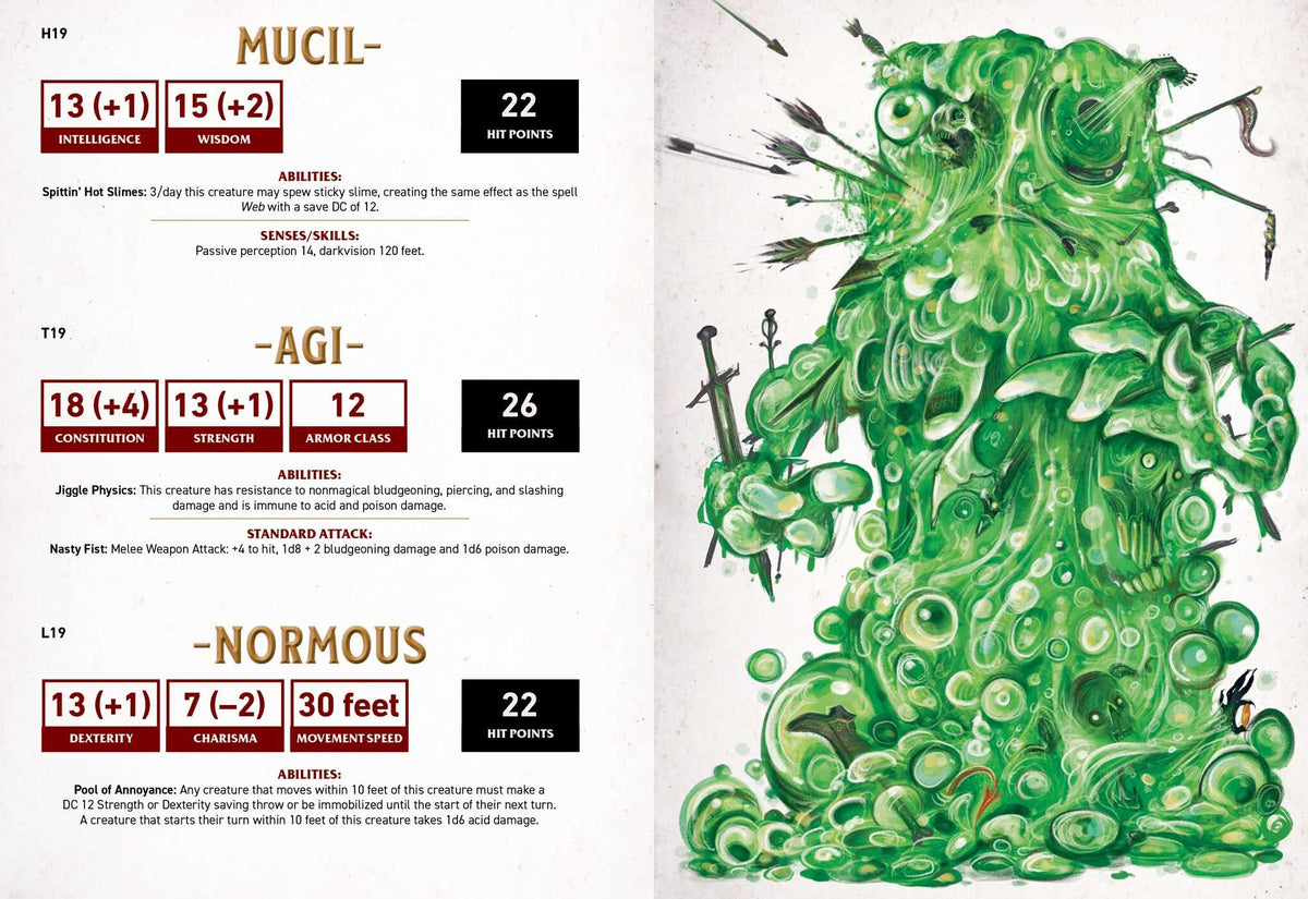 Dungeonmeister Random Monster Generator Book