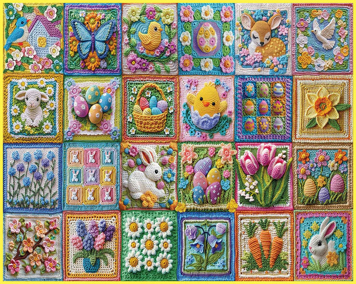 Easter Crochet Puzzle 1000 pc
