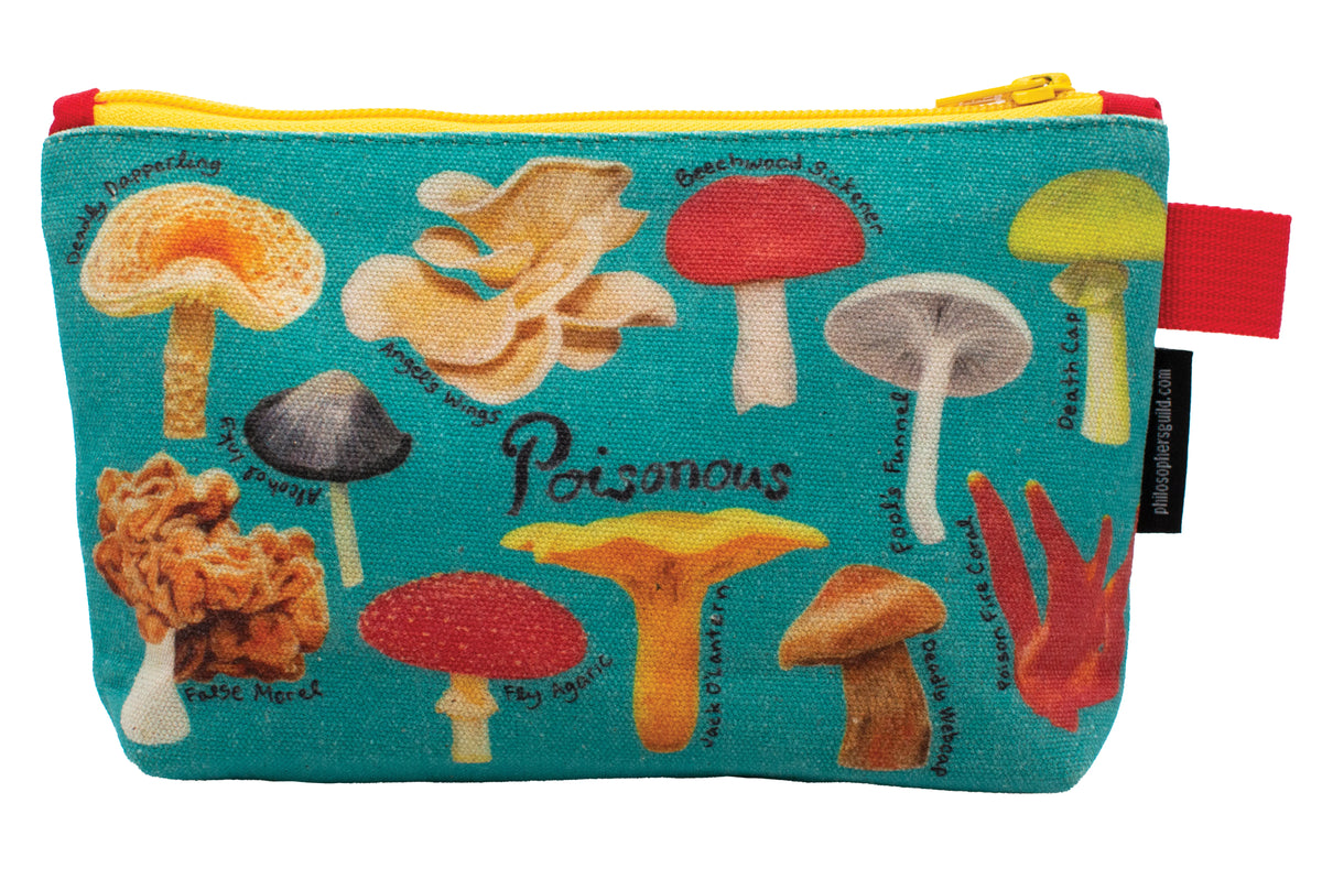 Edible And Poisonous Mushroom Zipper Pouch