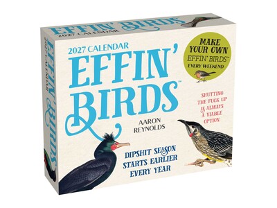 Effin' Birds 2027 Desktop Calendar