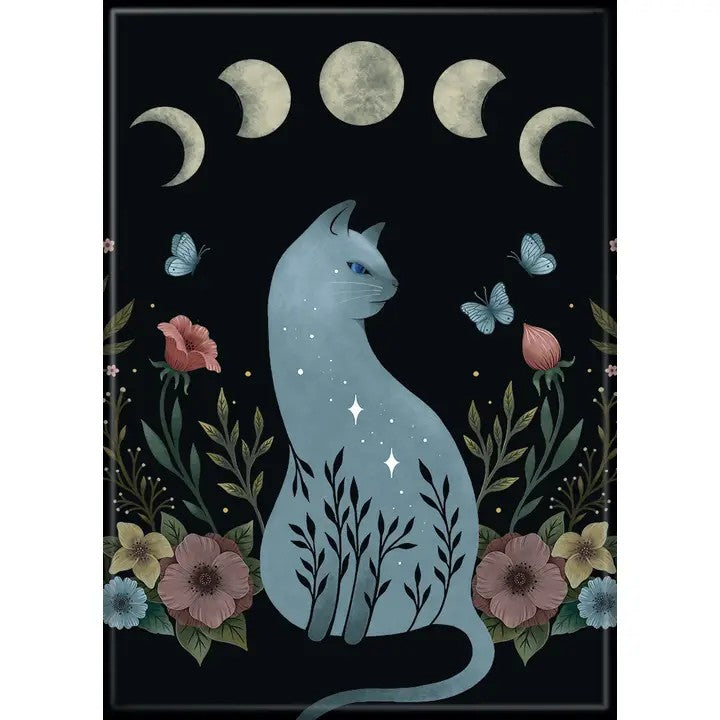 MAGNET Cat On Hill