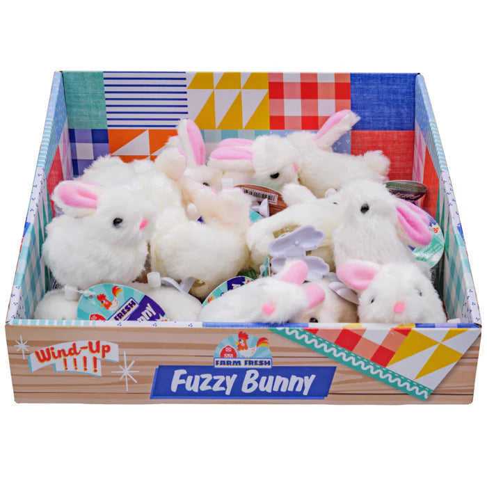 Farm Fresh Fuzzy Bunny Wind-Up