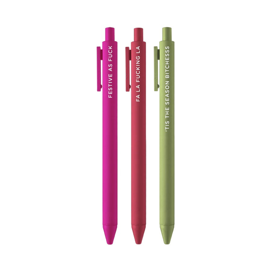 Festive As Fuck Holiday Pen Set