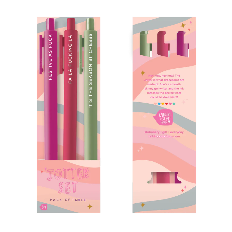 Festive As Fuck Holiday Pen Set