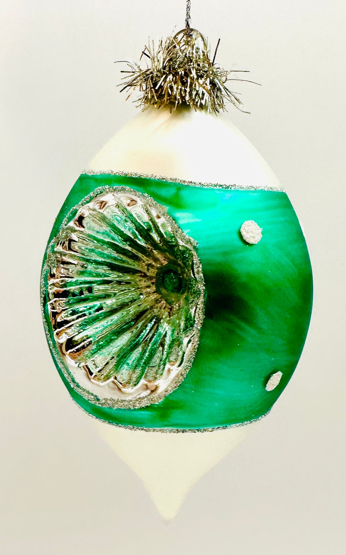 Finial Reflector Glass Ornament Assorted