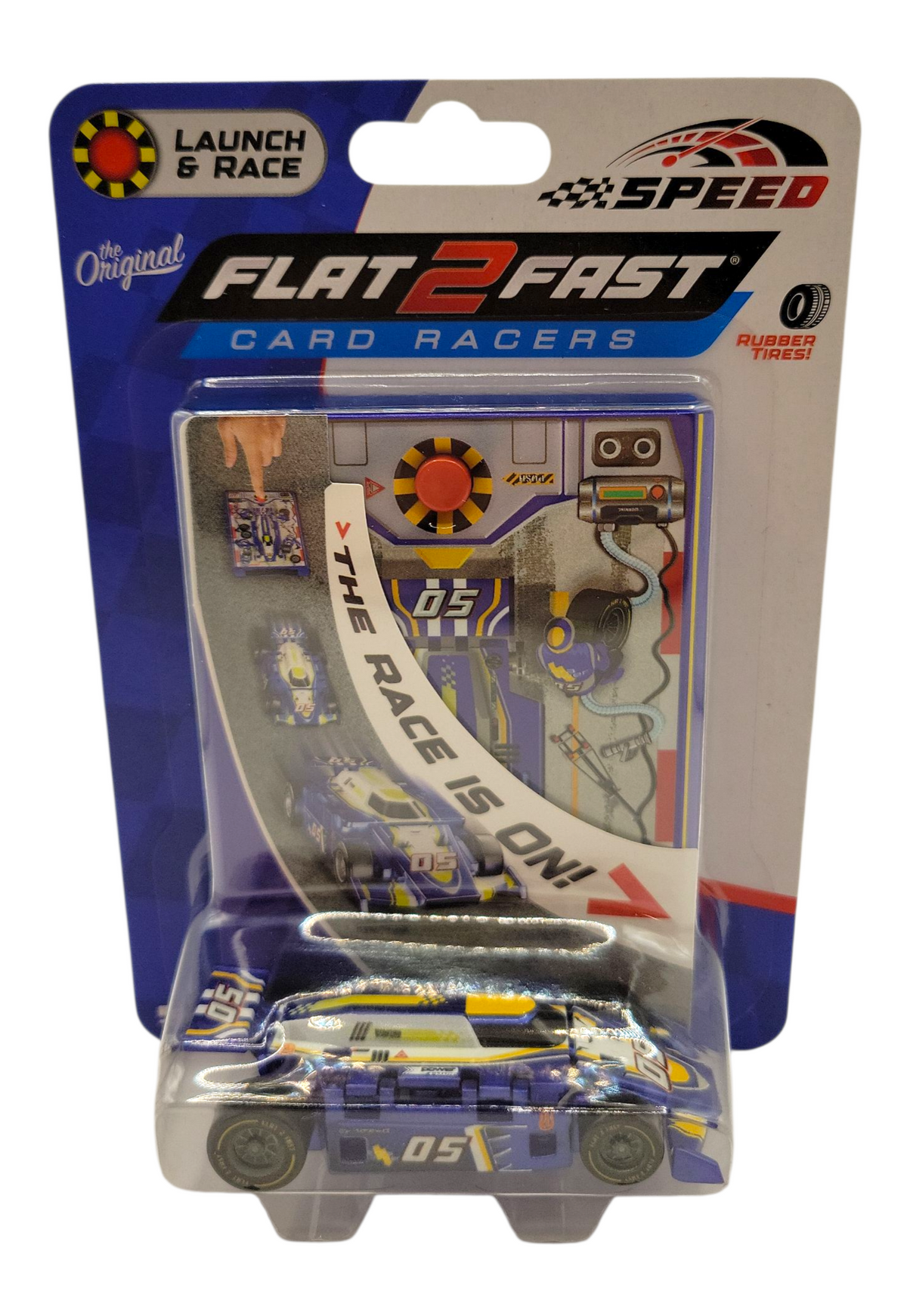 Flat 2 Fast Card Racer Speed Blue #05